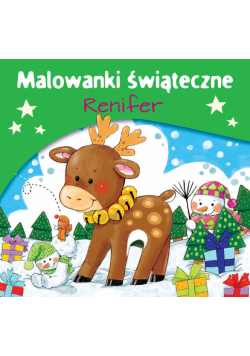 Malowanka świąteczna Renifer