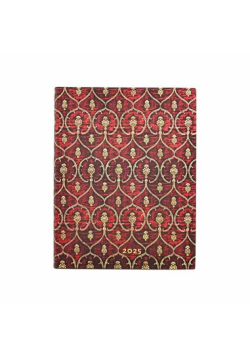 Kalendarz Paperblanks 2025 Red Velvet Ultra tygodniowy VER Flexi