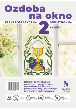 Ozdoba na okno elektrostatyczna Komunia 2szt