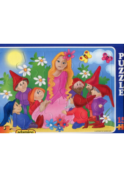 Puzzle maxi 15 królewna Śnieżka i siedmiu krasnoludków