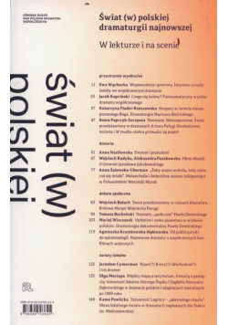Świat w polskiej dramaturgii najnowszej