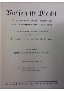 Naturlander und volkerkunde