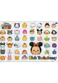 Blok techniczny A4 10 kartek Tsum Tsum mix