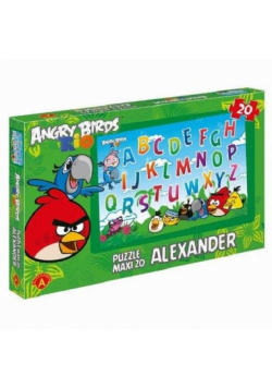 Puzzle Maxi 20 Angry Birds Rio Literki
