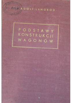 Langrod podstawy konstrukcji wagonów