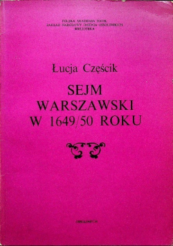 Sejm Warszawski w 1649  50 roku