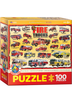 Puzzle 100 Smartkids Fire Trucks 6100-0239