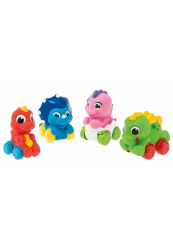 Mięciutkie dino na kółkach mix