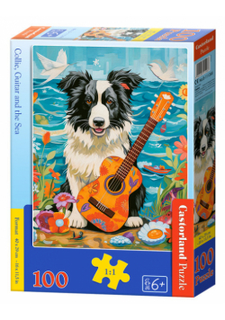 Puzzle 100 Collie, Guitar and the Sea