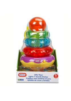 Piramidka Lights n' Sounds Stacker podstawa fioletowo-żółta