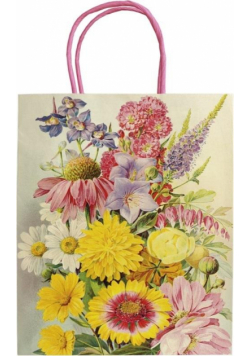 Torebka ozdobna A5 STBAG139 Letnie kwiaty