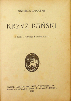 Krzyż Pański, 1923 r.