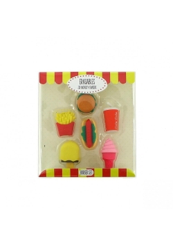 Gumki do mazania - zestaw fast food