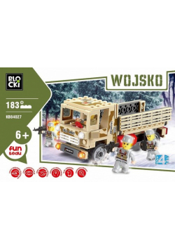 Klocki Blocki Wojsko Ciężarówka 183 elementy