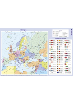 Podkładka na biurko Mapa Europy
