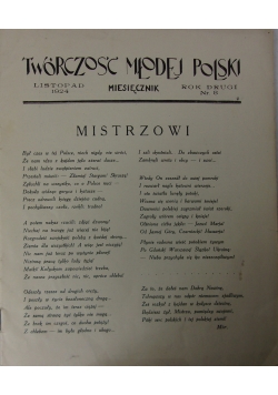 Twórczość Młodej Polski , 1924r.