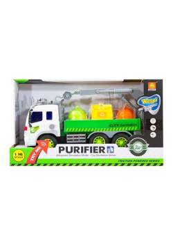 Auto plastikowe na baterie dźwig