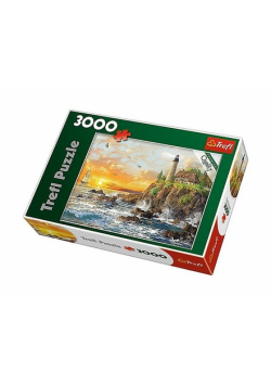 Puzzle Zachód nad skalistym wybrzeżem 3000