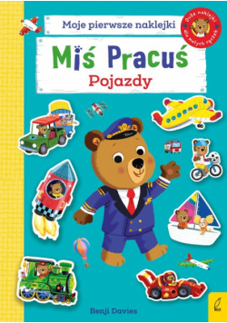 Miś Pracuś Pojazdy Książka z naklejkami