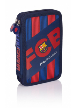 Piórnik podwójny z wyposażeniem FC Barcelona Barca Fan 5