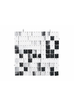 Panel cekinowy kwadraty srebrny 30x30cm