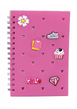 Notes A5/80K z wpinkami różowy STnux
