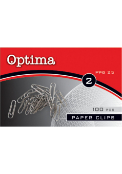 Spinacz metalowy  25 mm Optima