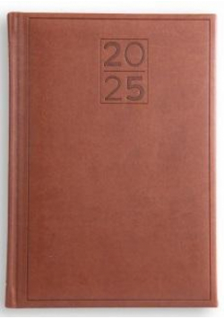 Kalendarz 2025 A5 print brązowy