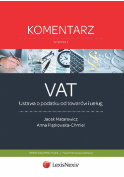Ustawa o podatku od towarów i usług Komentarz