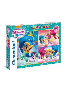 Puzzle SuperColor Shimmer & Shine 3 x 48