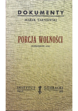 Porcja wolności październik 1956