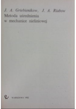 Metoda uśrednienia w mechanice nieliniowej