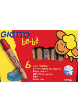 Kredki ołówkowe Giotto BeBe 6 kolorów
