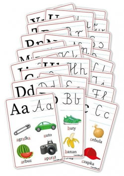 Plansze edukacyjne Alfabet 23 karty