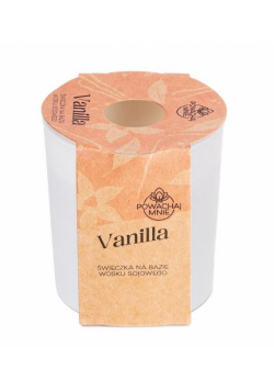 Świeczka sojowa Powąchaj mnie Vanilla biała 130ml