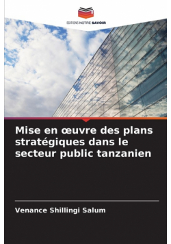 Mise en œuvre des plans stratégiques dans le secteur public tanzanien