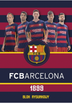 Blok rysunkowy A4 20 arkuszy FC Barcelona Barca Fan 10 sztuk