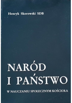 Naród i państwo w nauczaniu społecznym Kościoła
