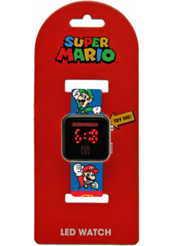Zegarek LED z kalendarzem Super Mario GSM4236