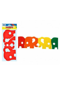 Girlanda papierowa słoń 4m