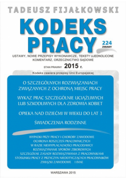 Fijałkowski Tadeusz - Kodeks Pracy 2015