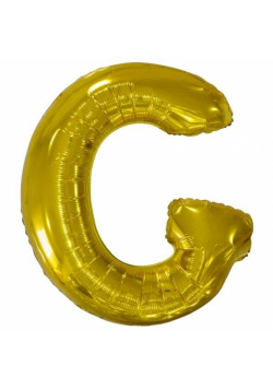 Balon foliowy litera G złota 74x86cm