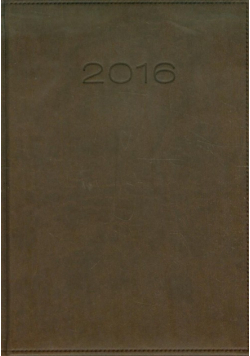 Kalendarz 2016 B5 51T ciemnobrązowy
