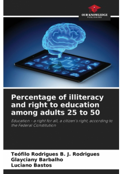 Percentage of illiteracy and right to education among adults 25 to 50