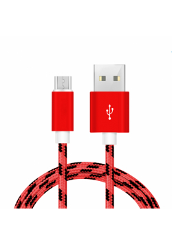Kabel ładowarka microusb czerwony