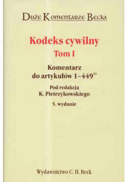 Kodeks cywilny t.1