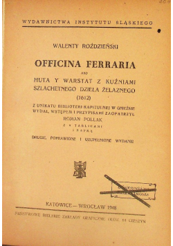 "Officina ferraria", 1948 r.