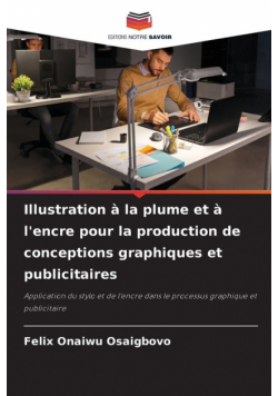 Illustration à la plume et à l'encre pour la production de conceptions graphiques et publicitaires