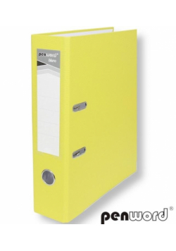 Segregator A4 z okuciem 7,5cm jasnożółty