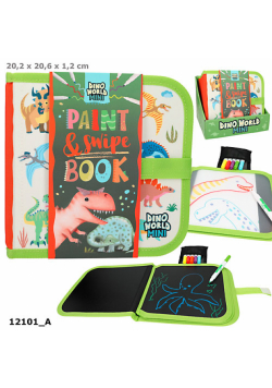 Kolorowanka znikopis Dino World z flamastrami 12101A